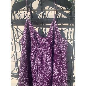 Purple and white maxi dress. XXL